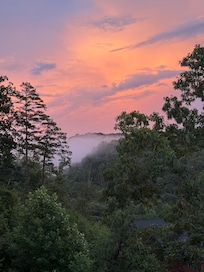 Sunset from the balcony