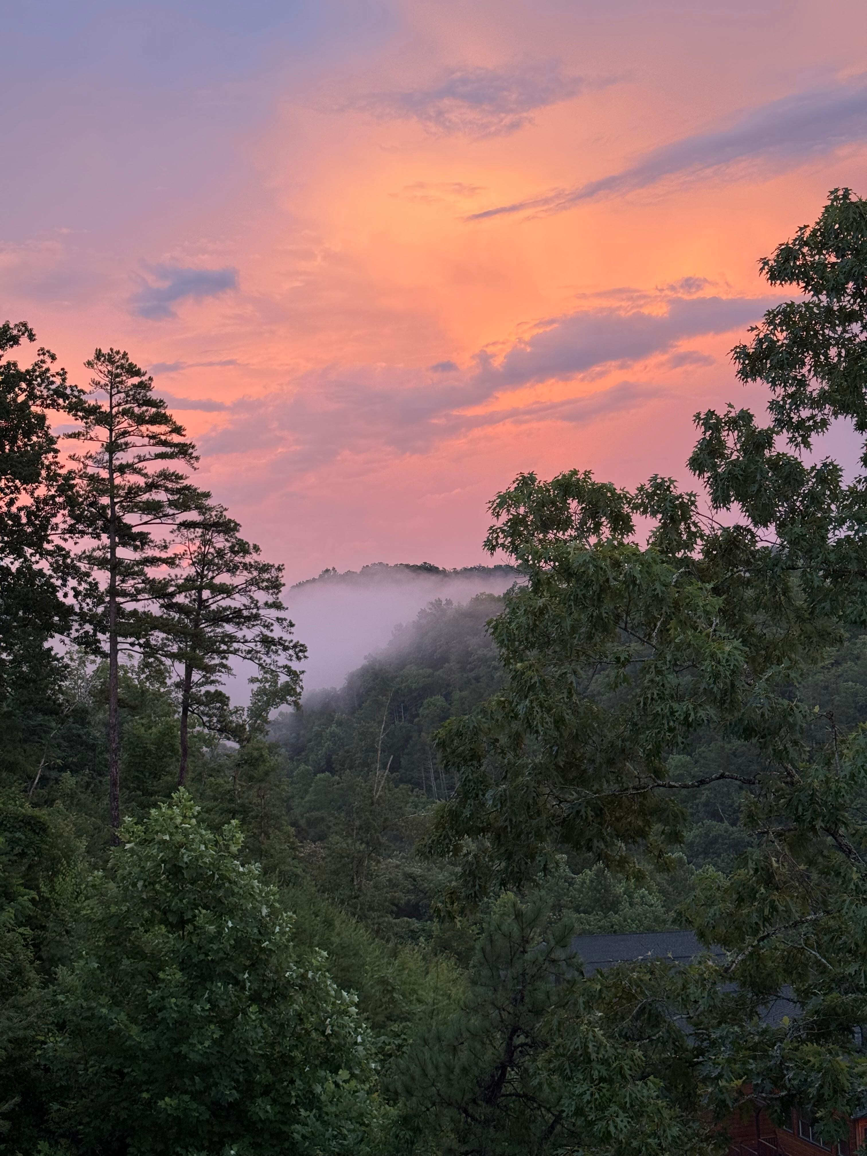 Sunset from the balcony 