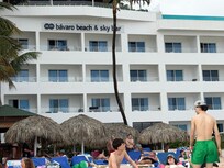 The hotel from the beach