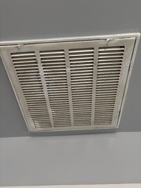 Dirty ceiling vent
