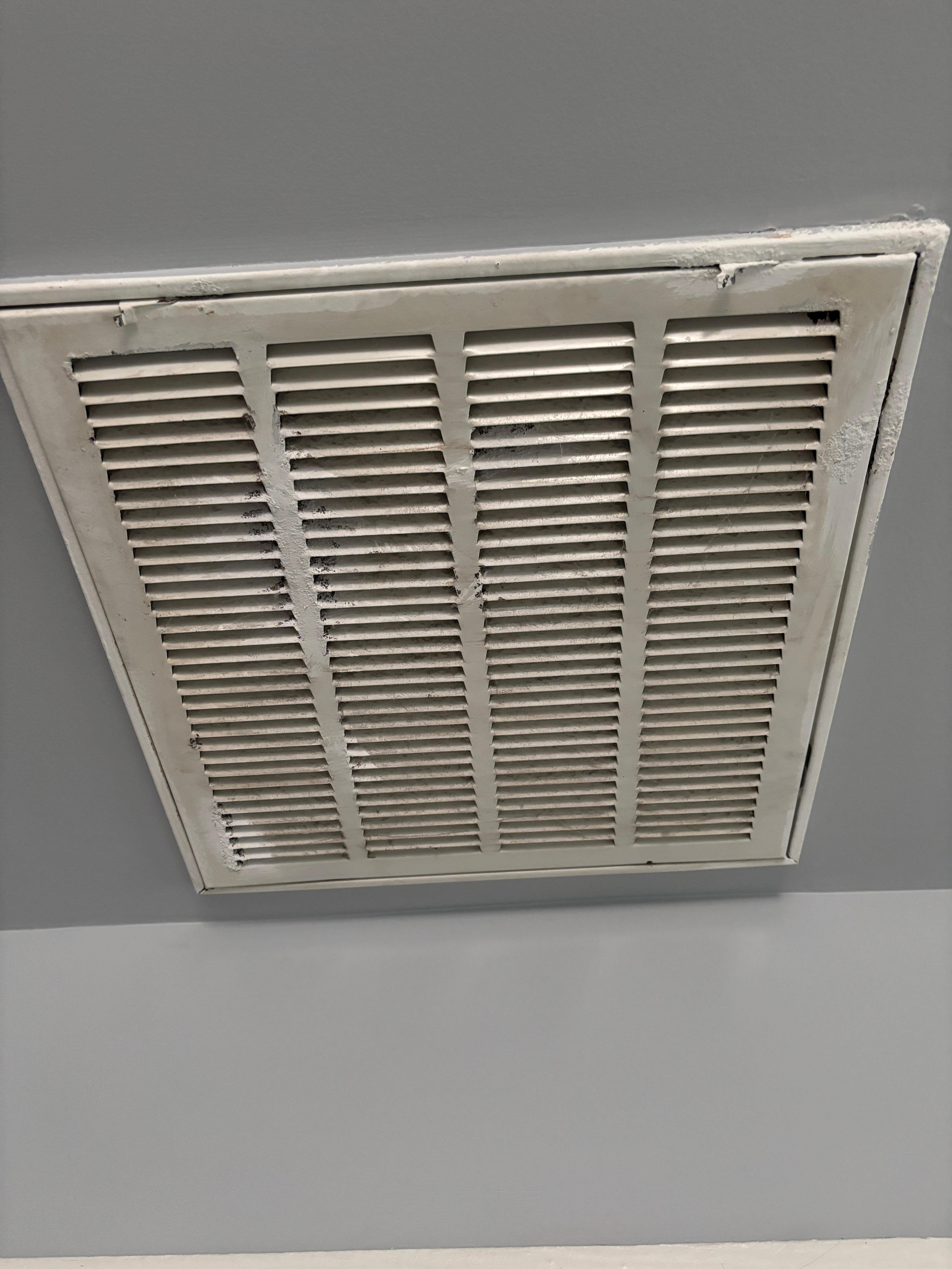 Dirty ceiling vent