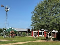 View of glass blowing studio