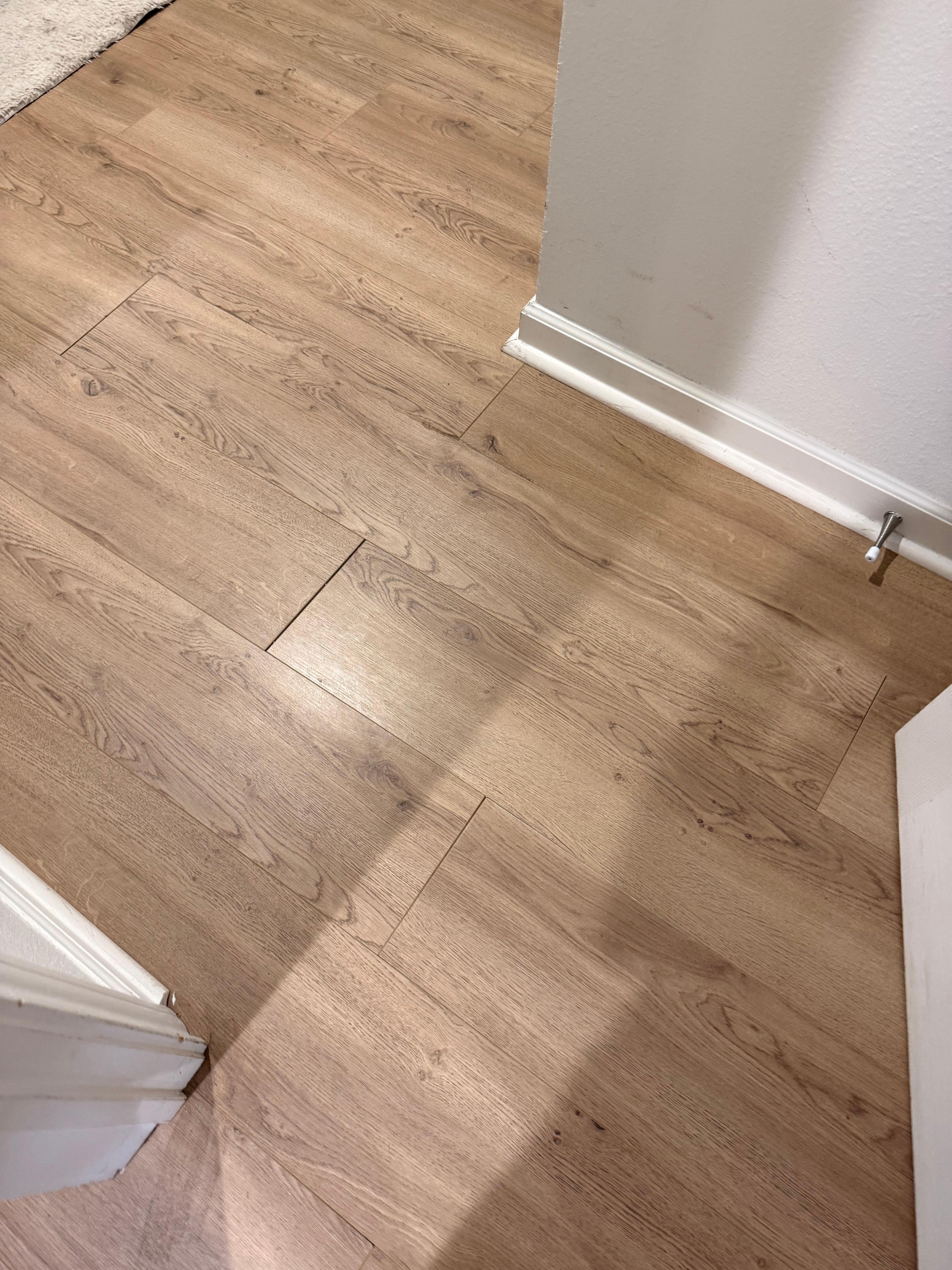 Poor flooring. There were several areas the flooring is uneaten. 