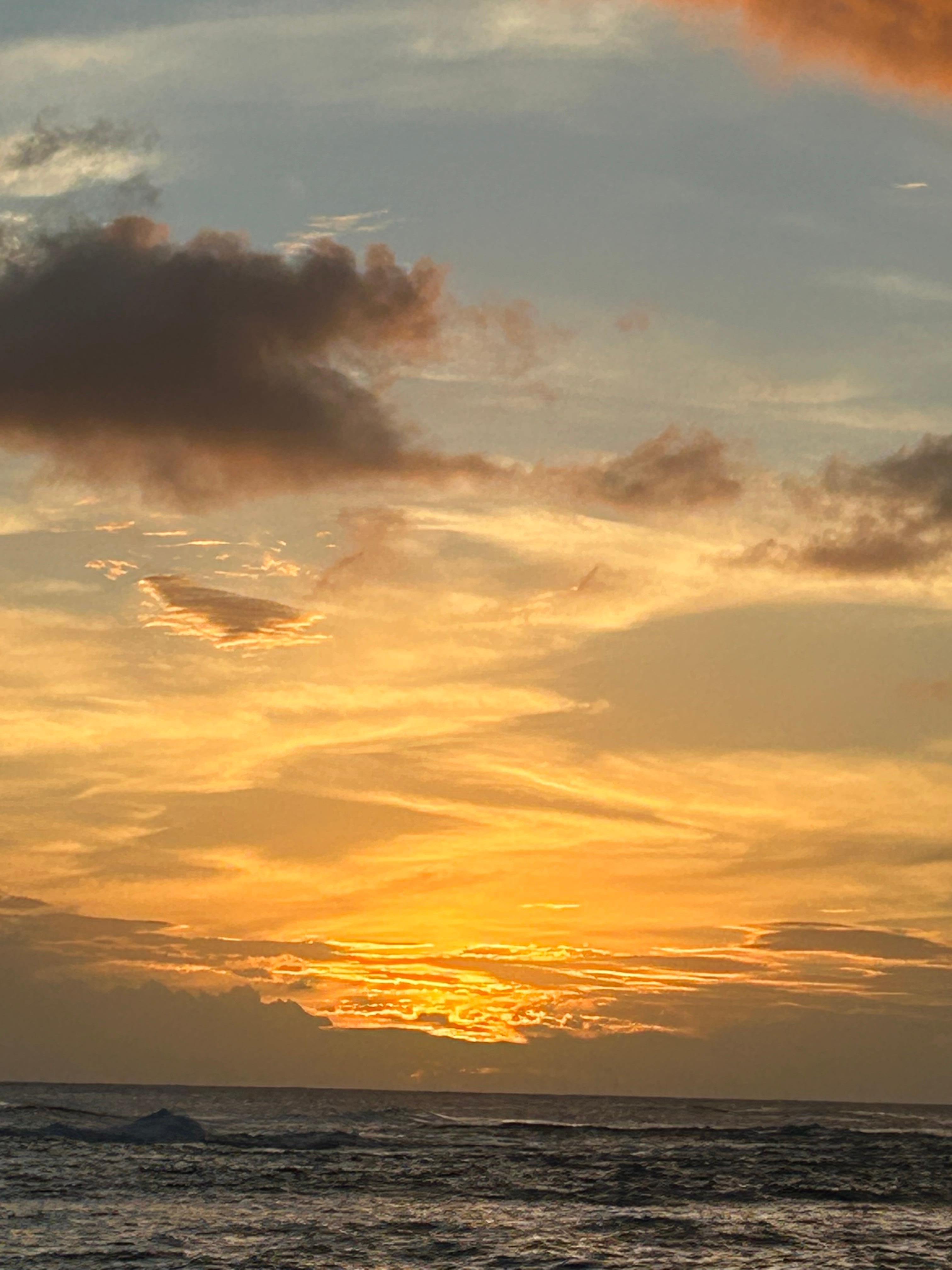 Sunset just across the street. 