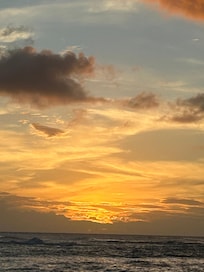 Sunset just across the street.