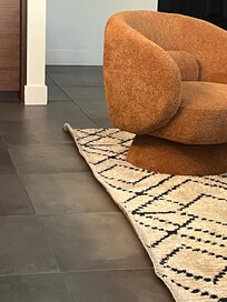 Curled rug edges. The double sided tape did not work