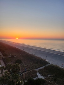 Sunrise from the balcony