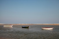 Plage de Cacela Velha, on y accĂšde Ă pied en traversant la ria Formosa