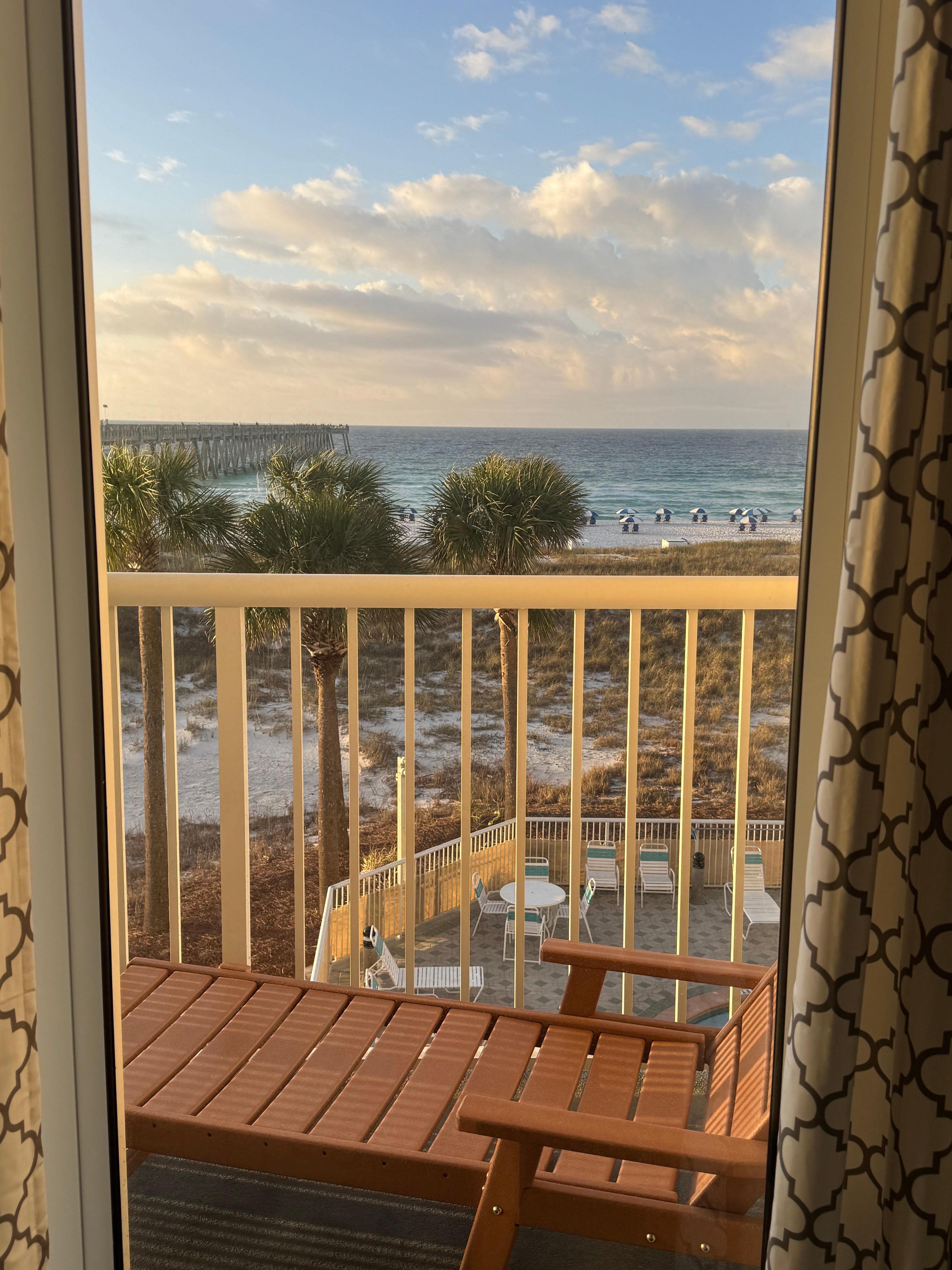 View from primary bedroom