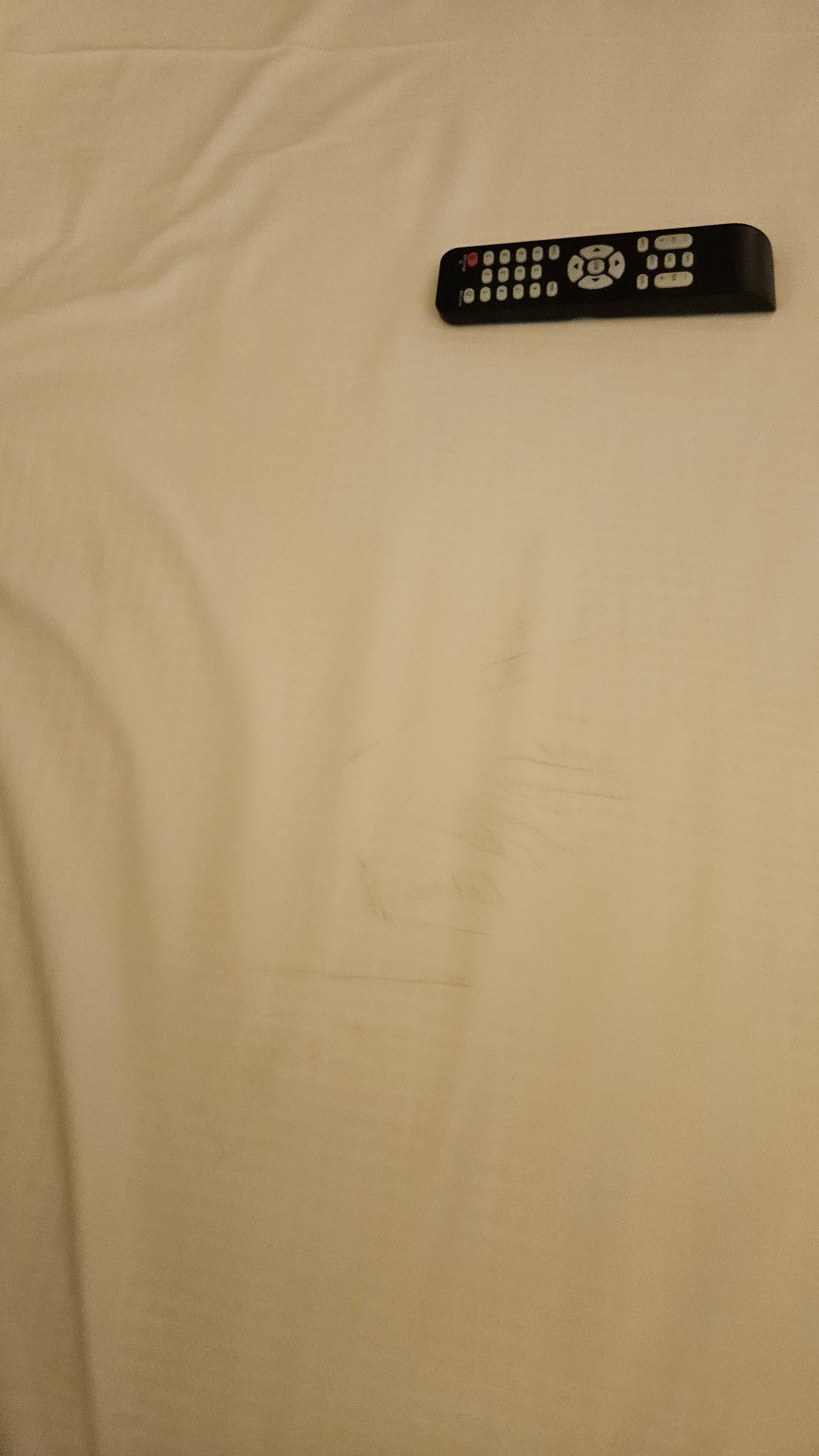 Bedsheets with stain