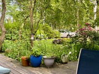 View from deck of back yard.