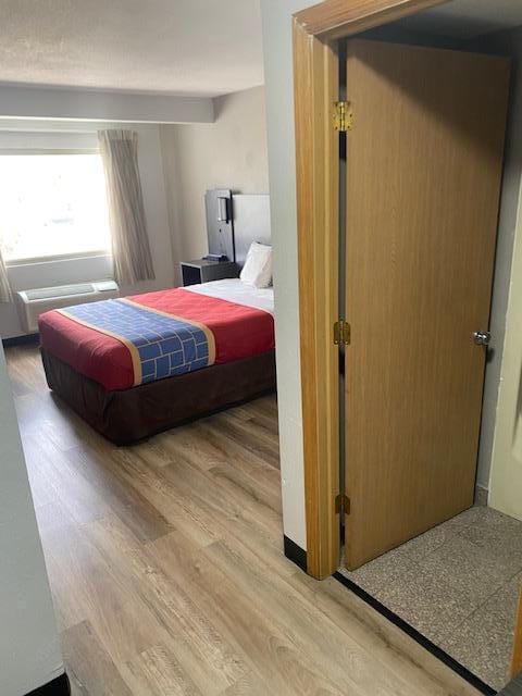 Nice clean floor and plenty of room for one or two people.