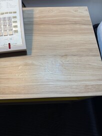 Sticky stains on counter top