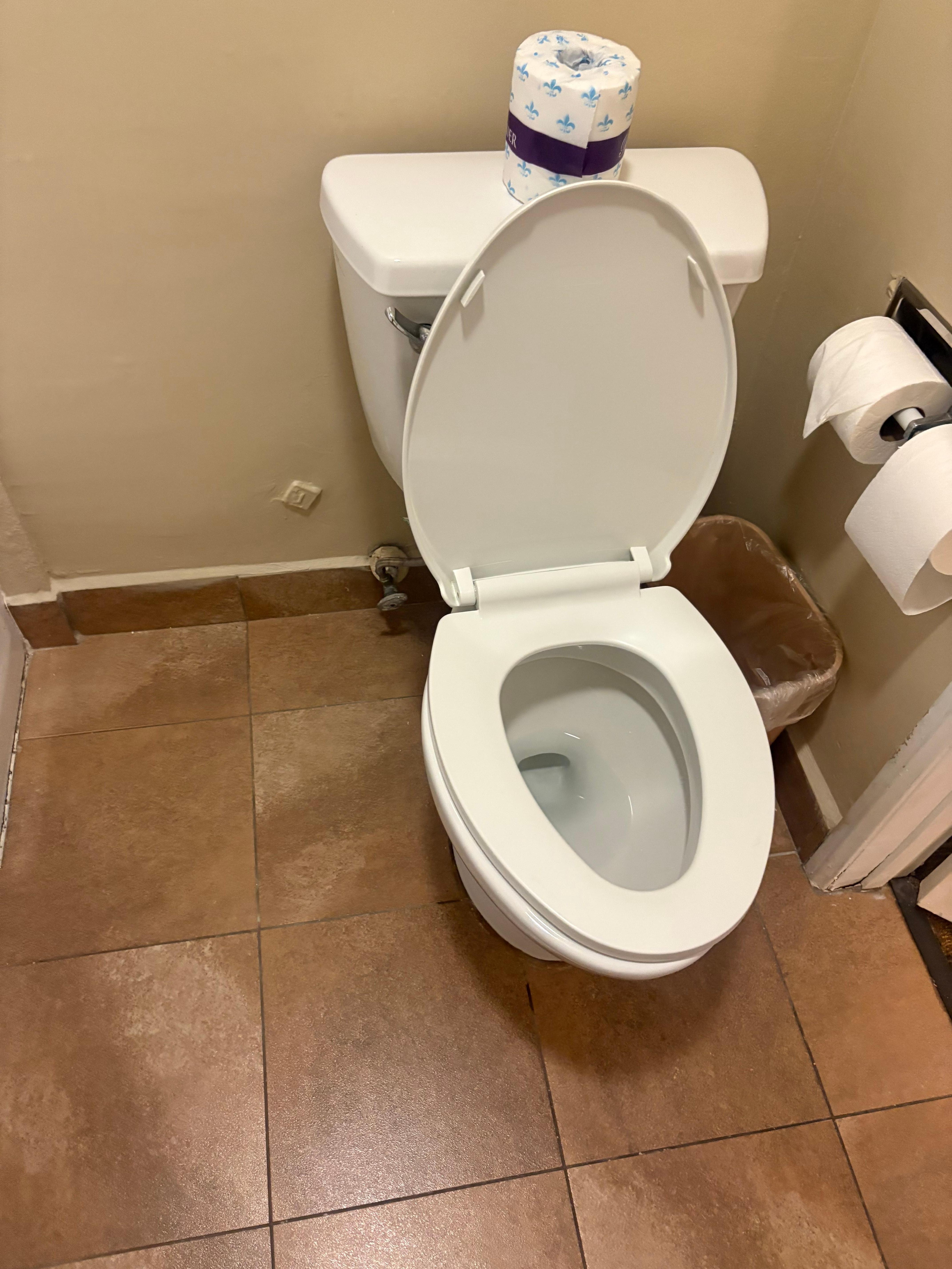 There was urine on the toilet seat. 