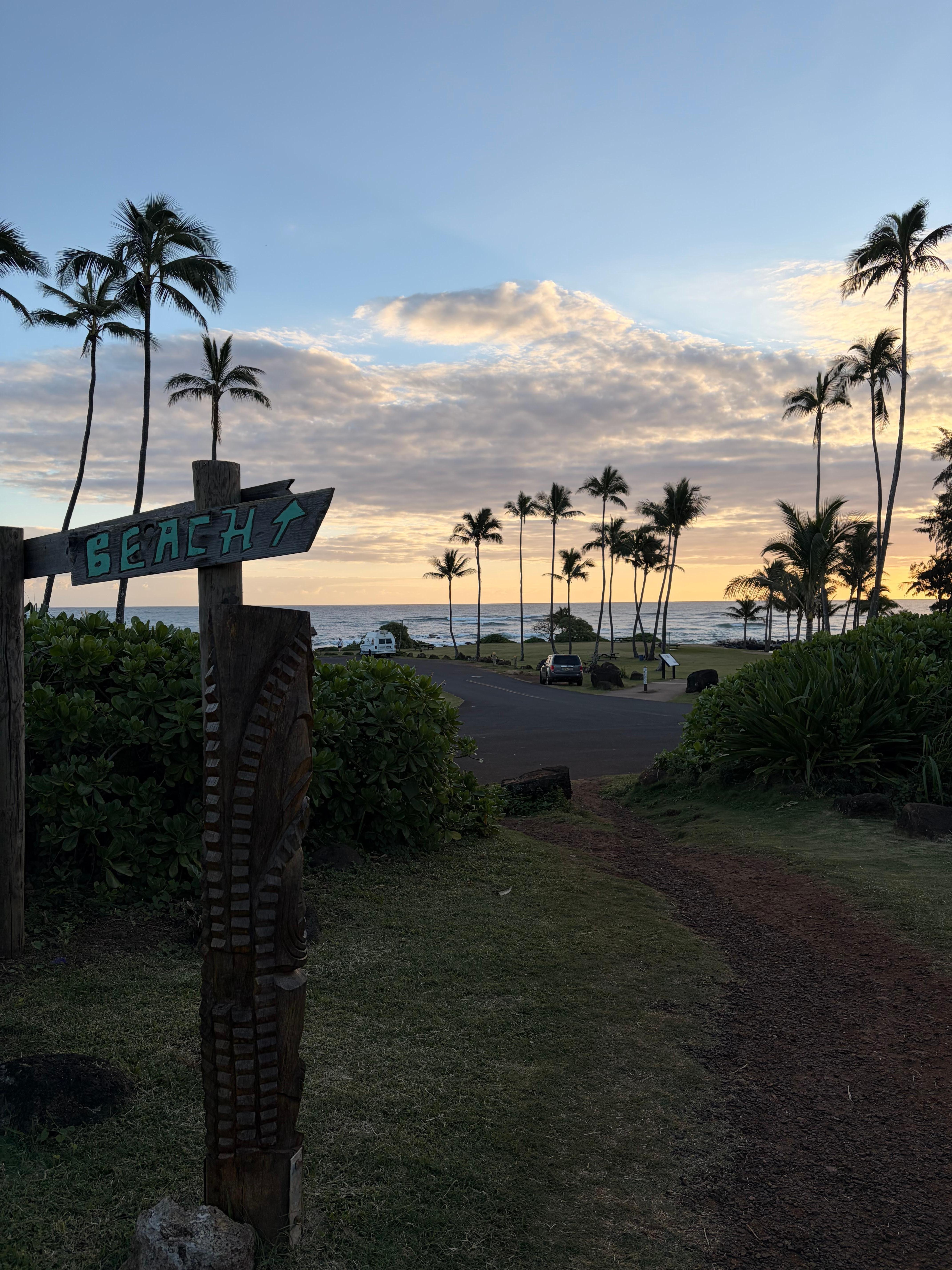 Walkway to the public beach