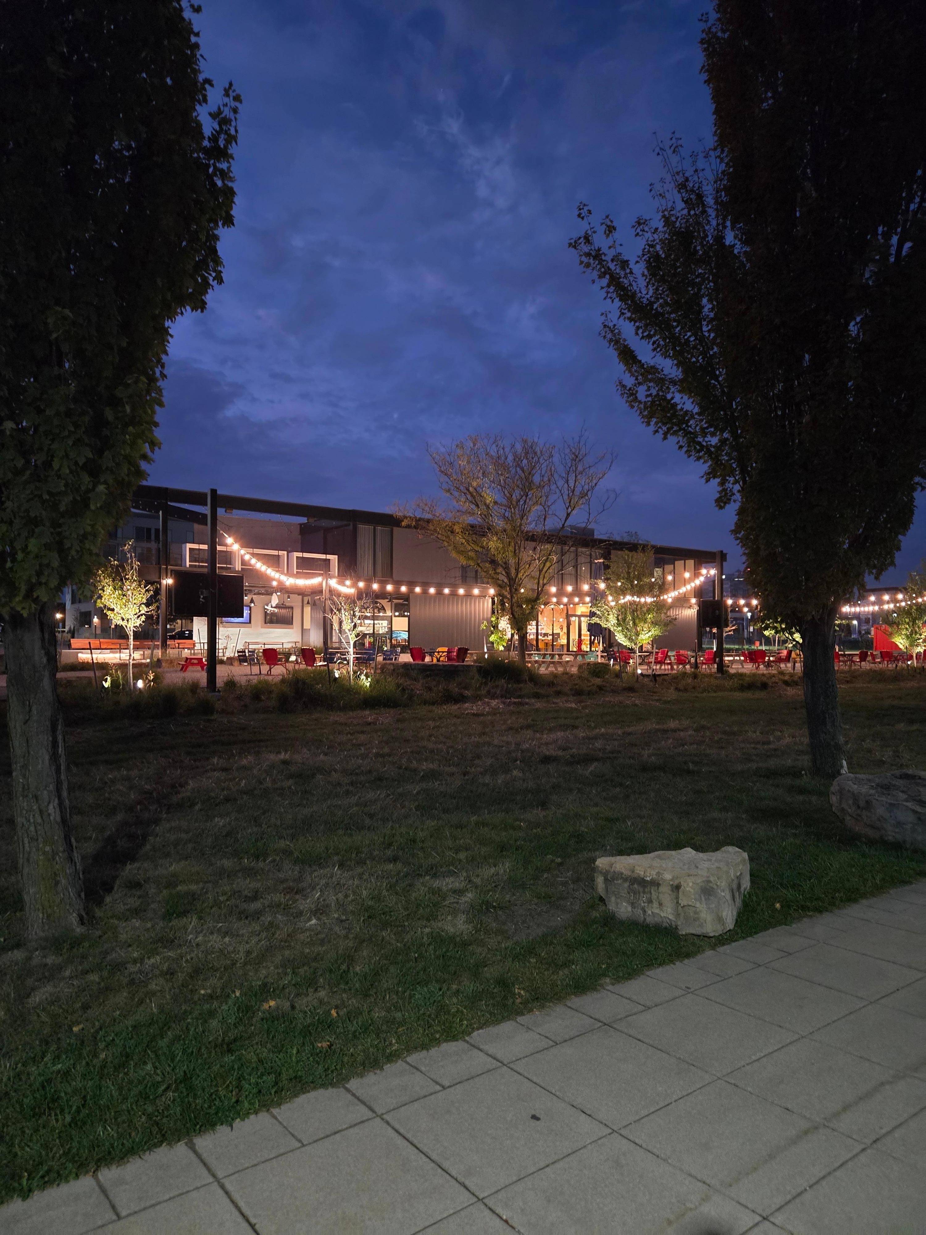 2 birds one stone just across the way sitting along the river