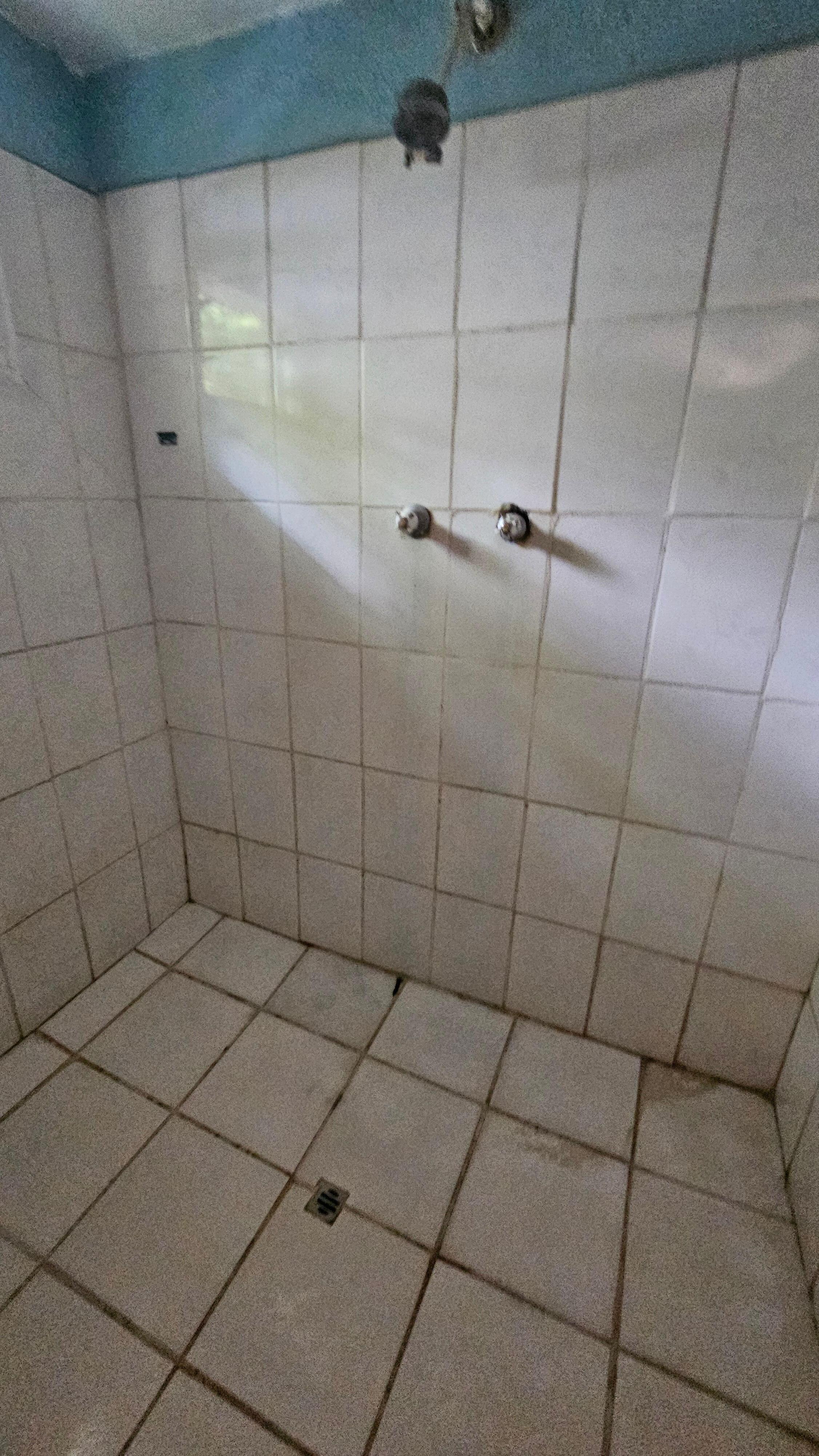 State of bathroom.  Badly in need of reno