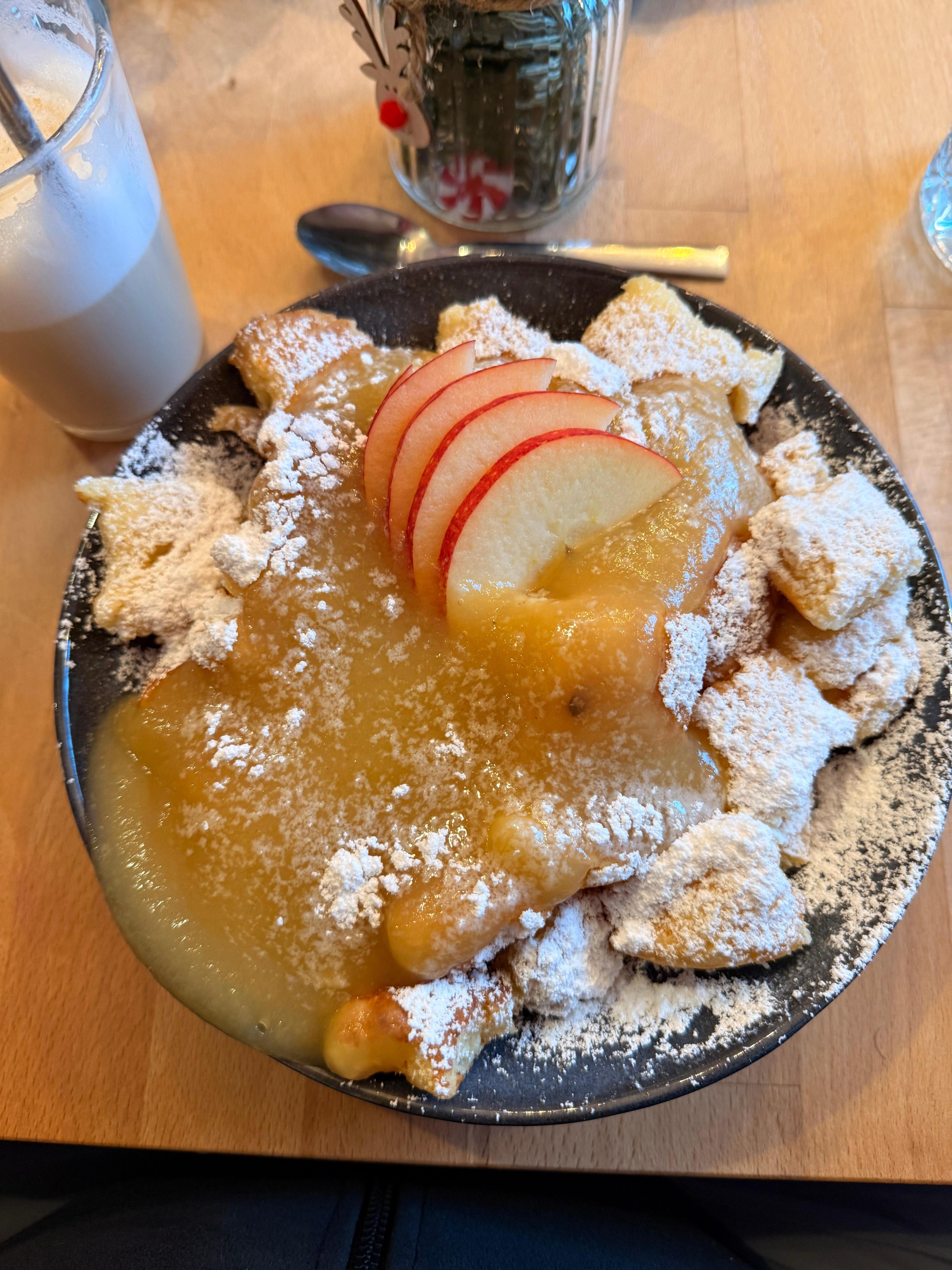 Cafe nearby. The hotel breakfast is NOT worth the price. 