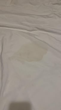 Stain on the bedding