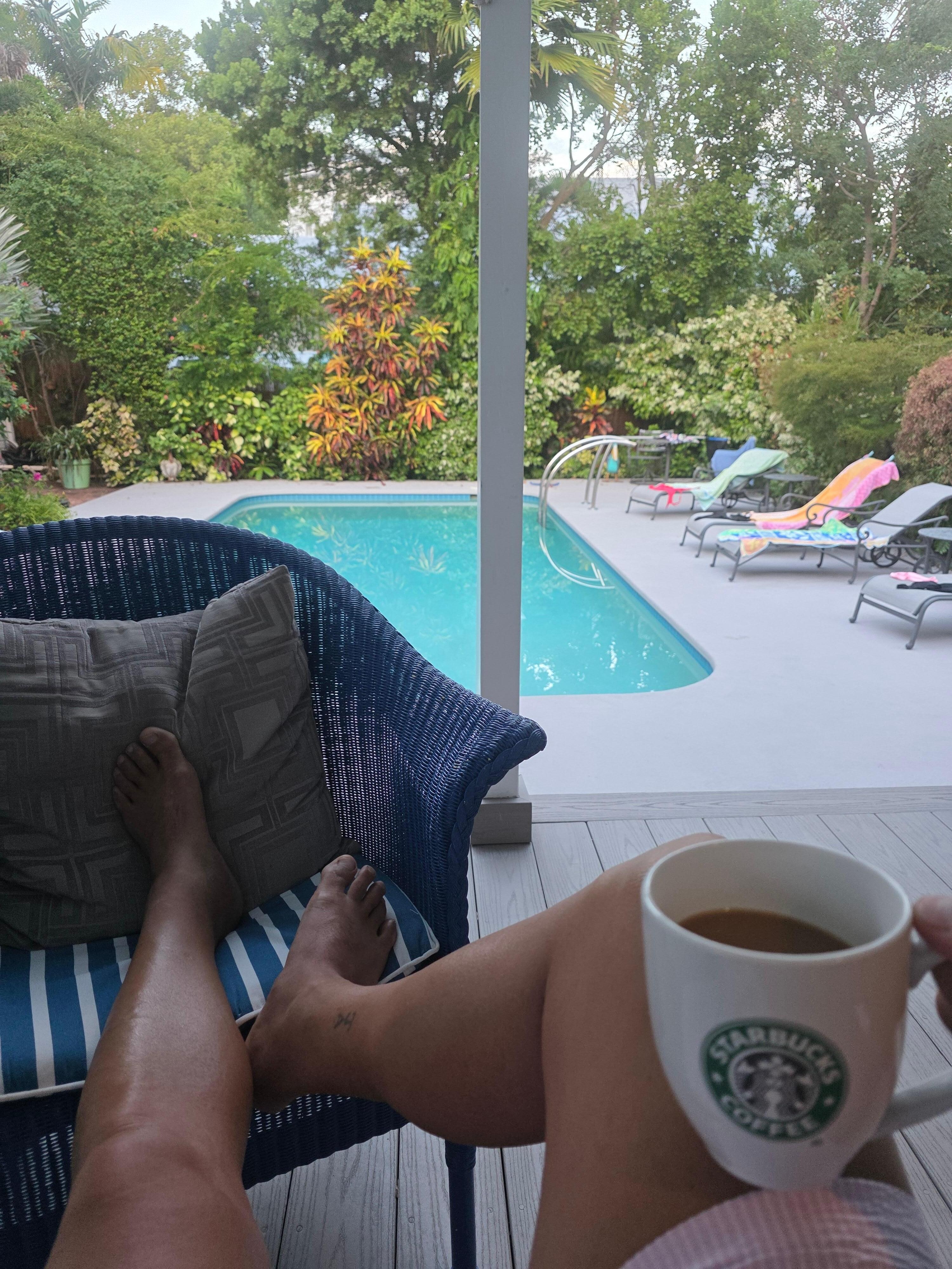 Morning backyard view!