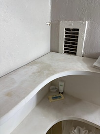 Dirty bath vent and mold