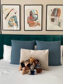 My son brought along some friends.