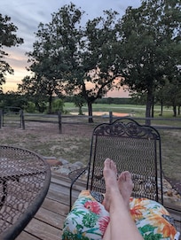 Sunset on the deck