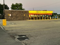 Waffle House next door, hardly any customers the whole time we were there.