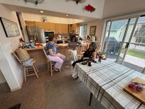 Open kitchen and dining room made it perfect for family get together.