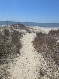 Path from house to beach