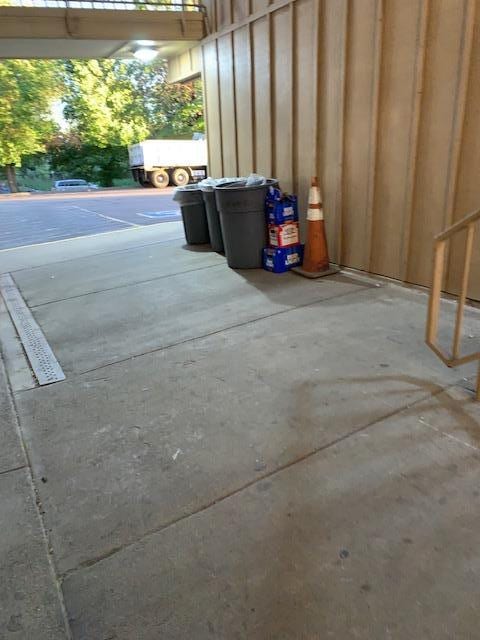 Trash outside door
