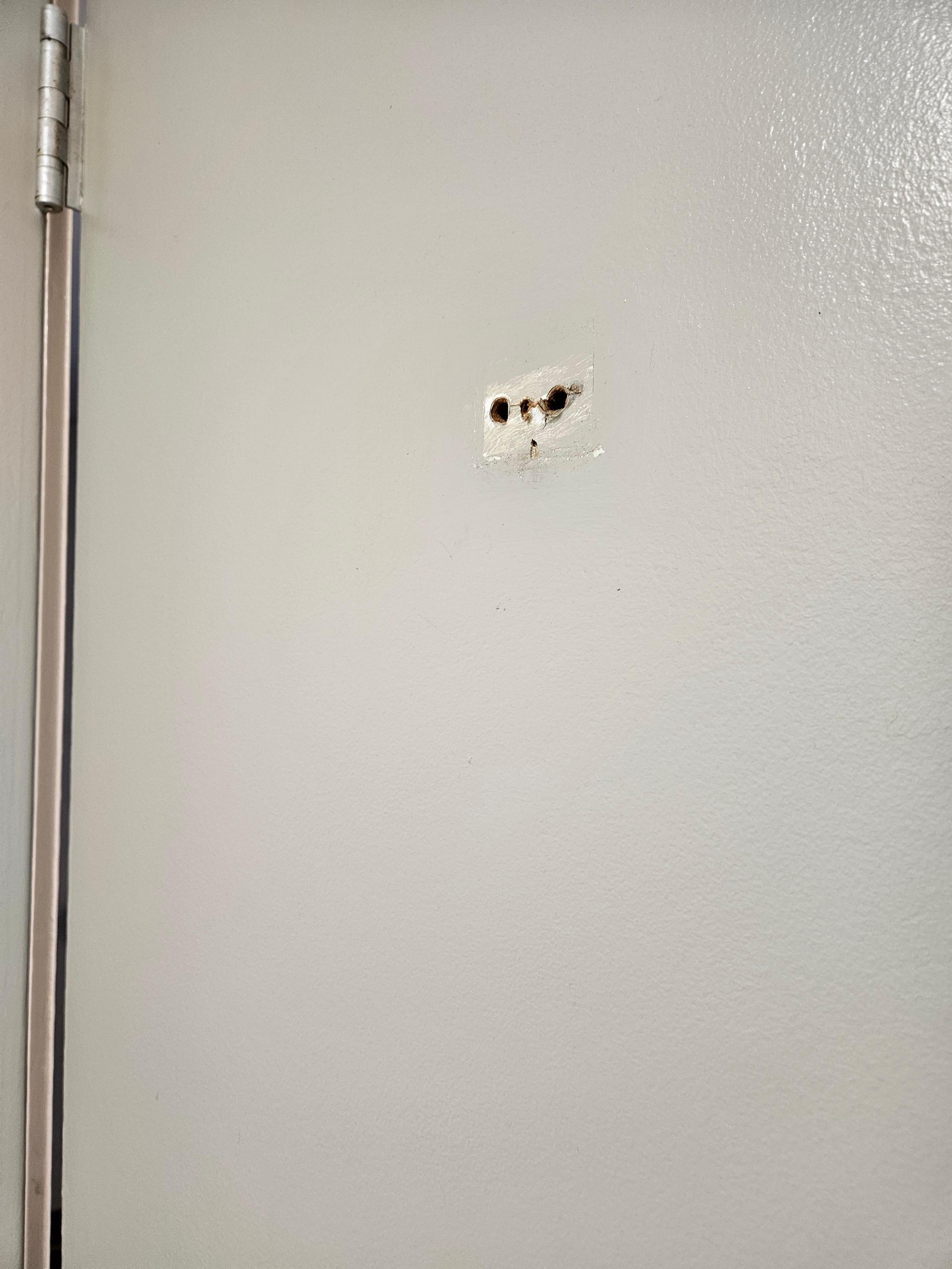 Hole where hook should be