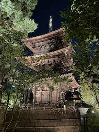 Pagoda with a 600 year history in the garden