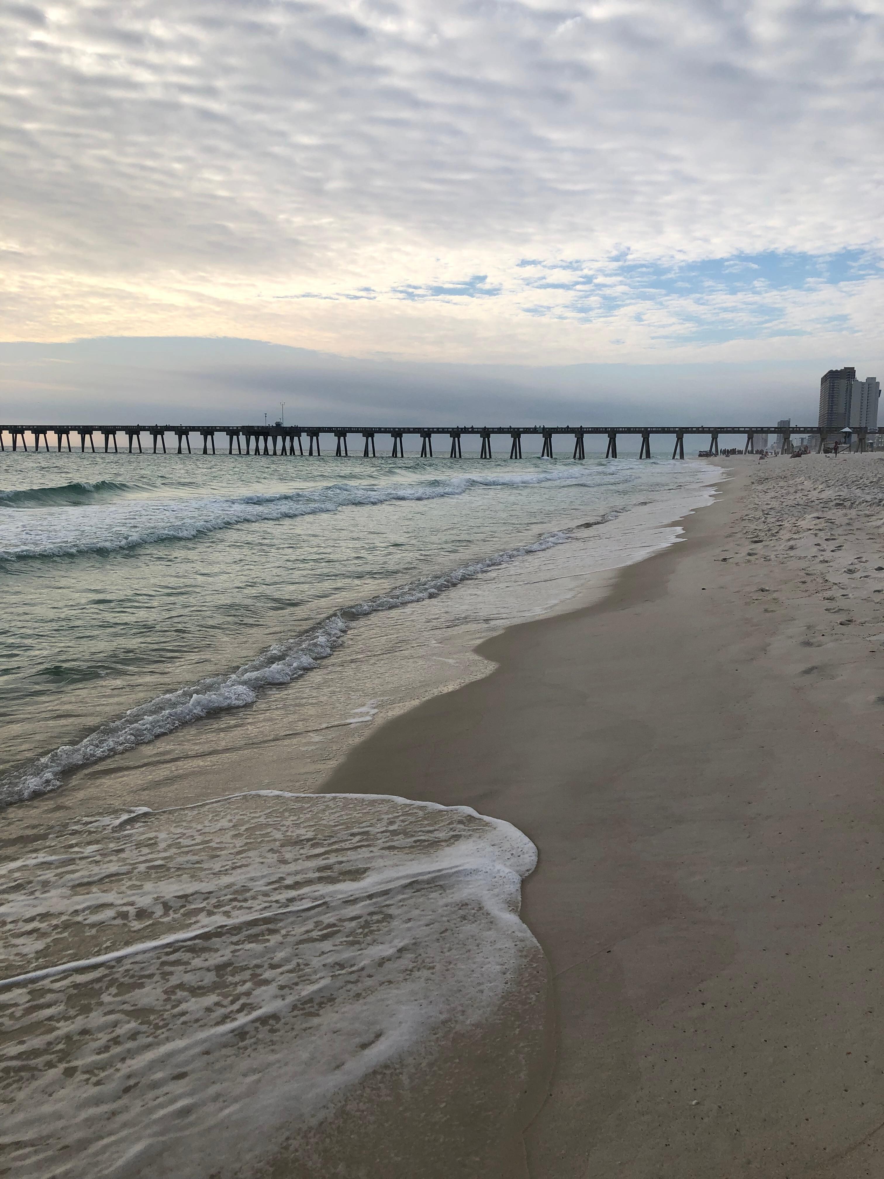 Walking on the beach