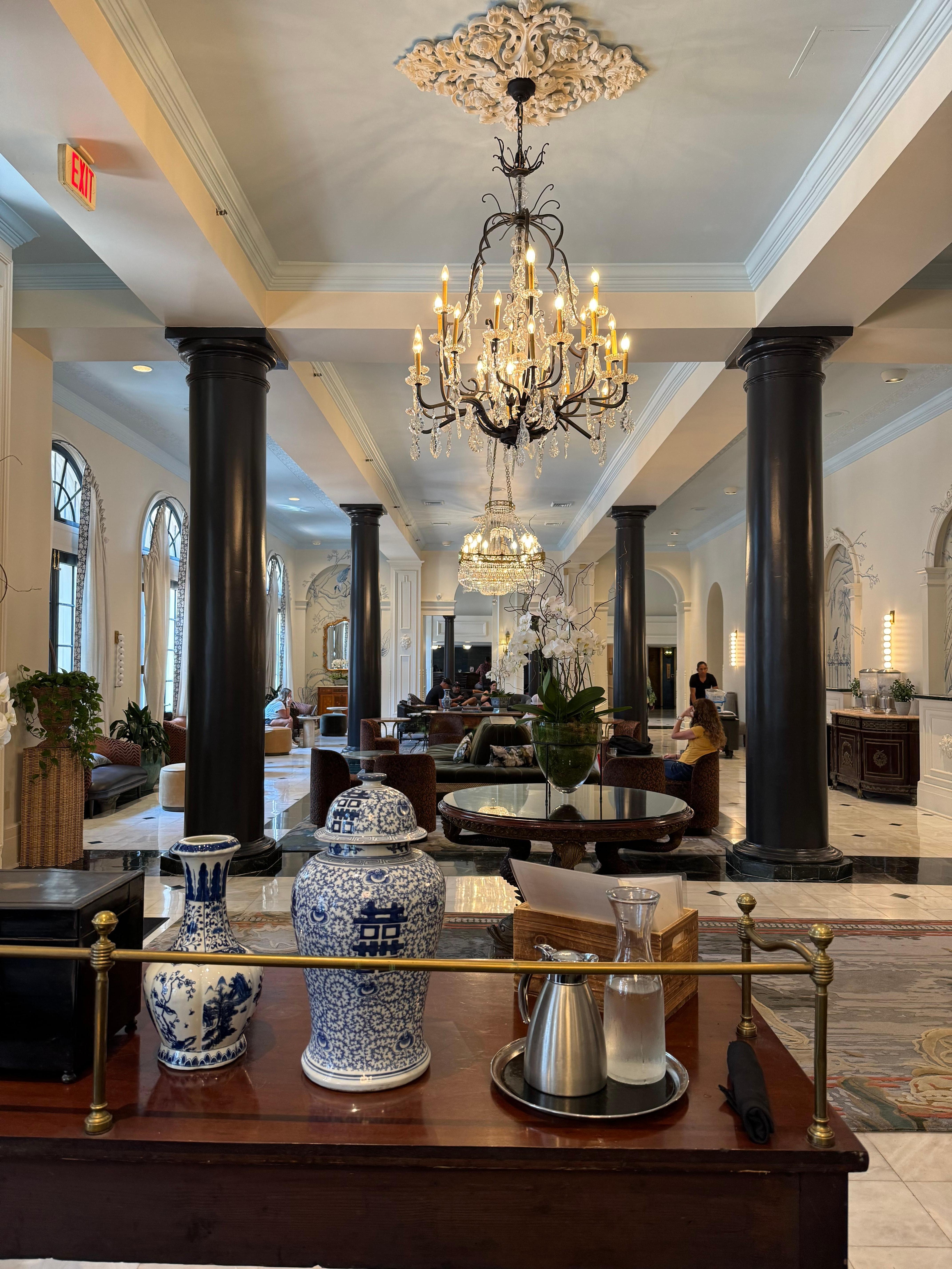 Wonderful lobby.  So much so, we enjoyed sitting, enjoying a cocktail and just talking to take it all in.  