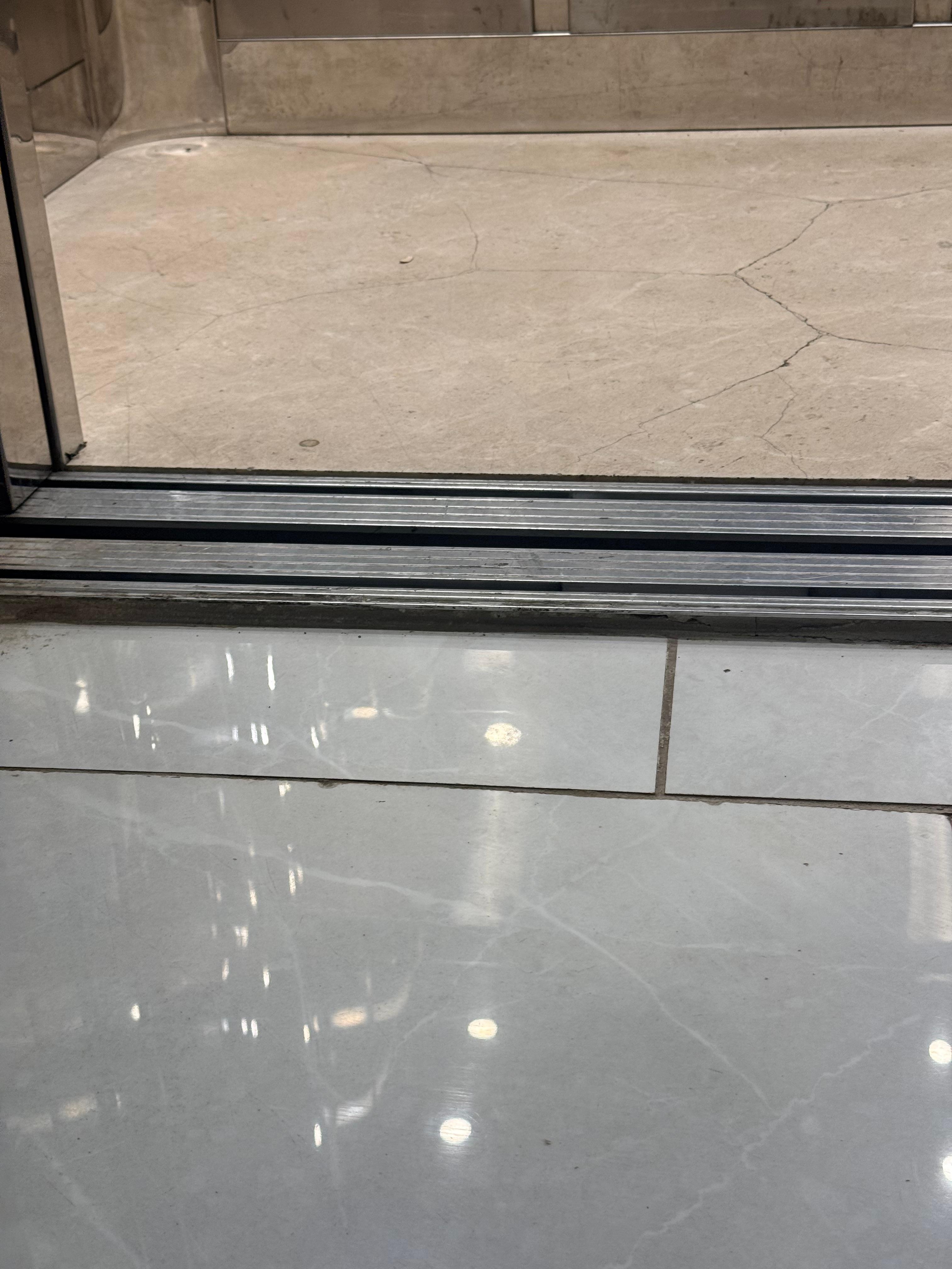 Fall getting in and out of the lift!