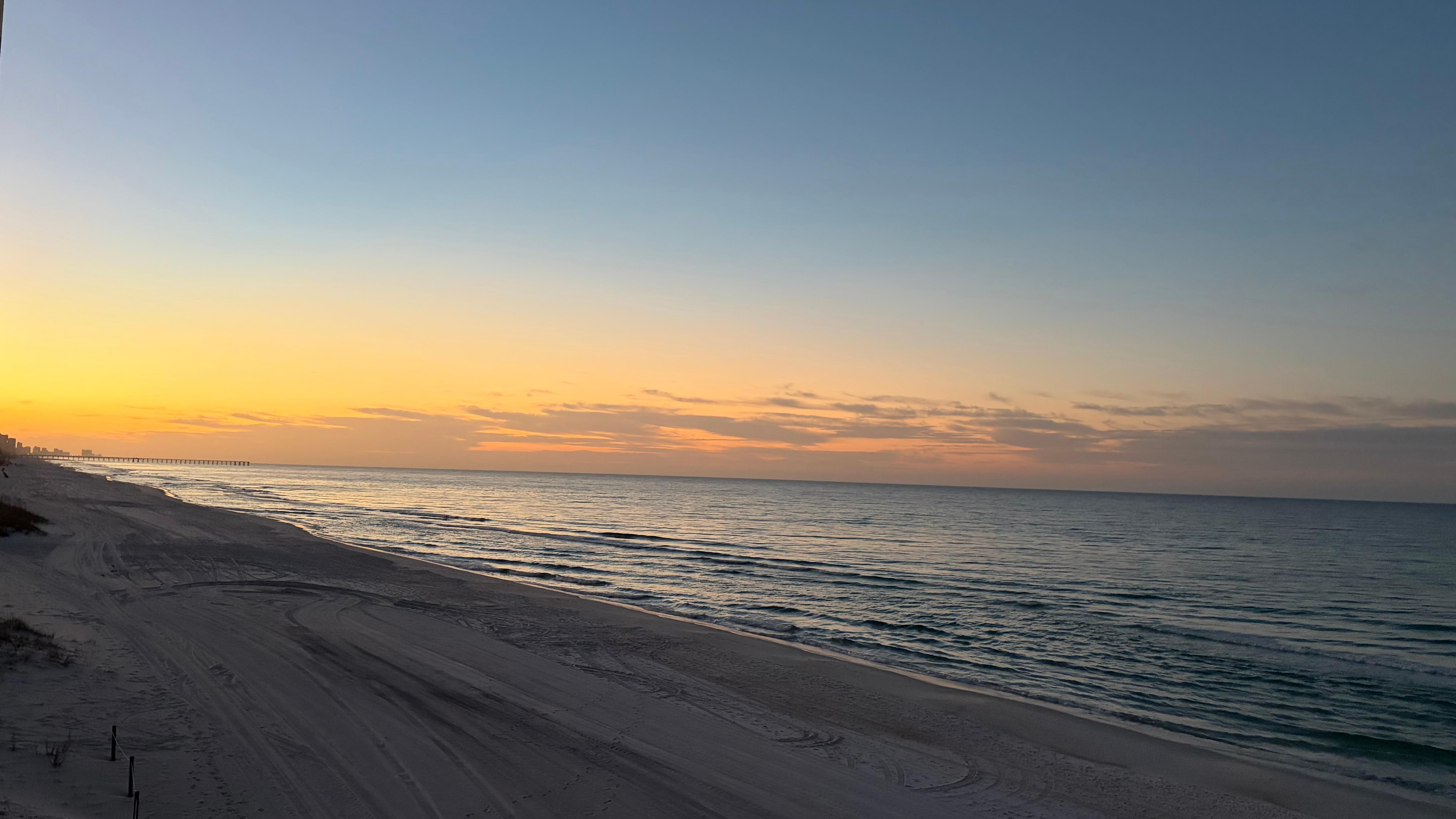 Sunrise view from the balcony