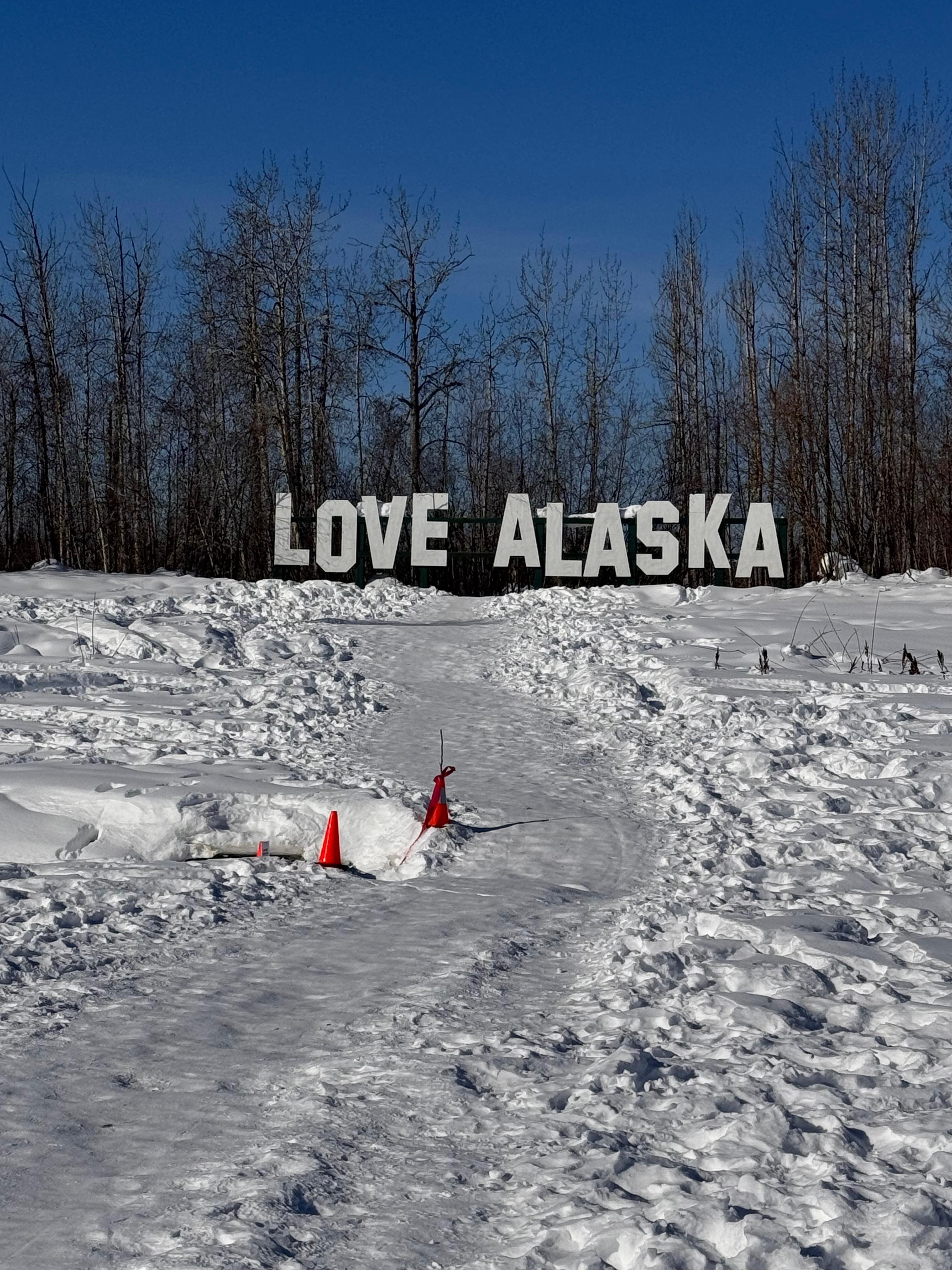 Walking on the Chena River
