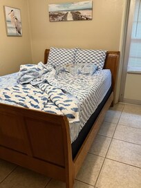 Bed slept in