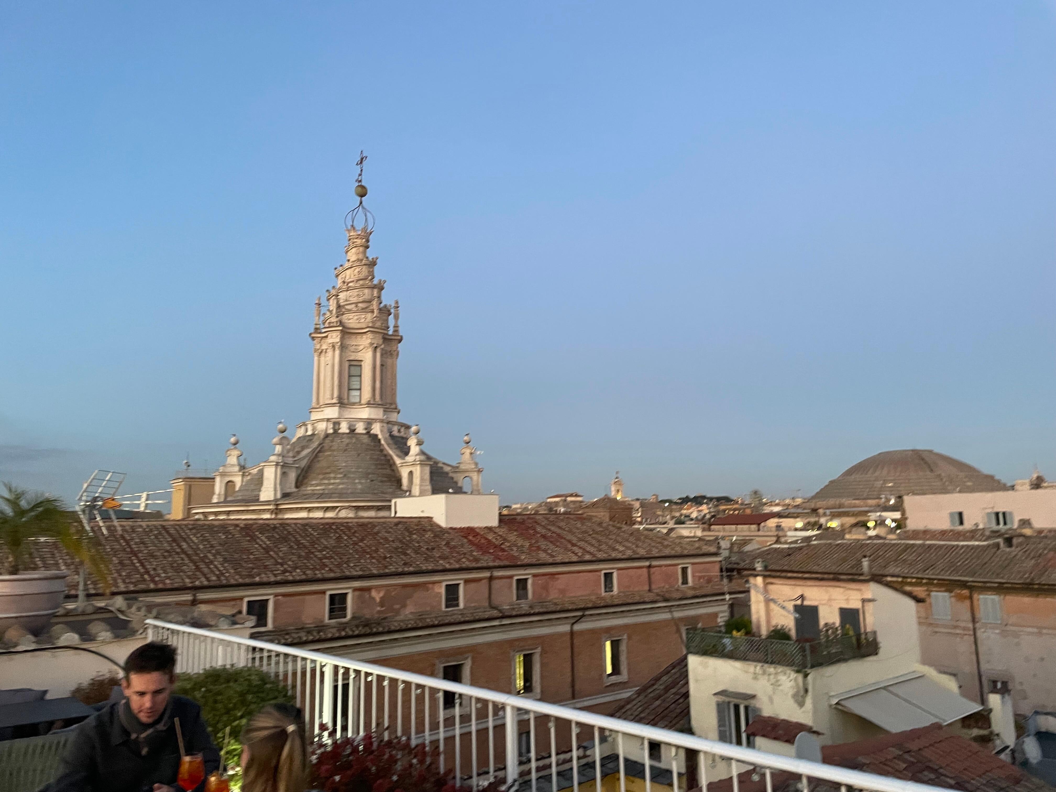 Udsigt fra tagterrassen 