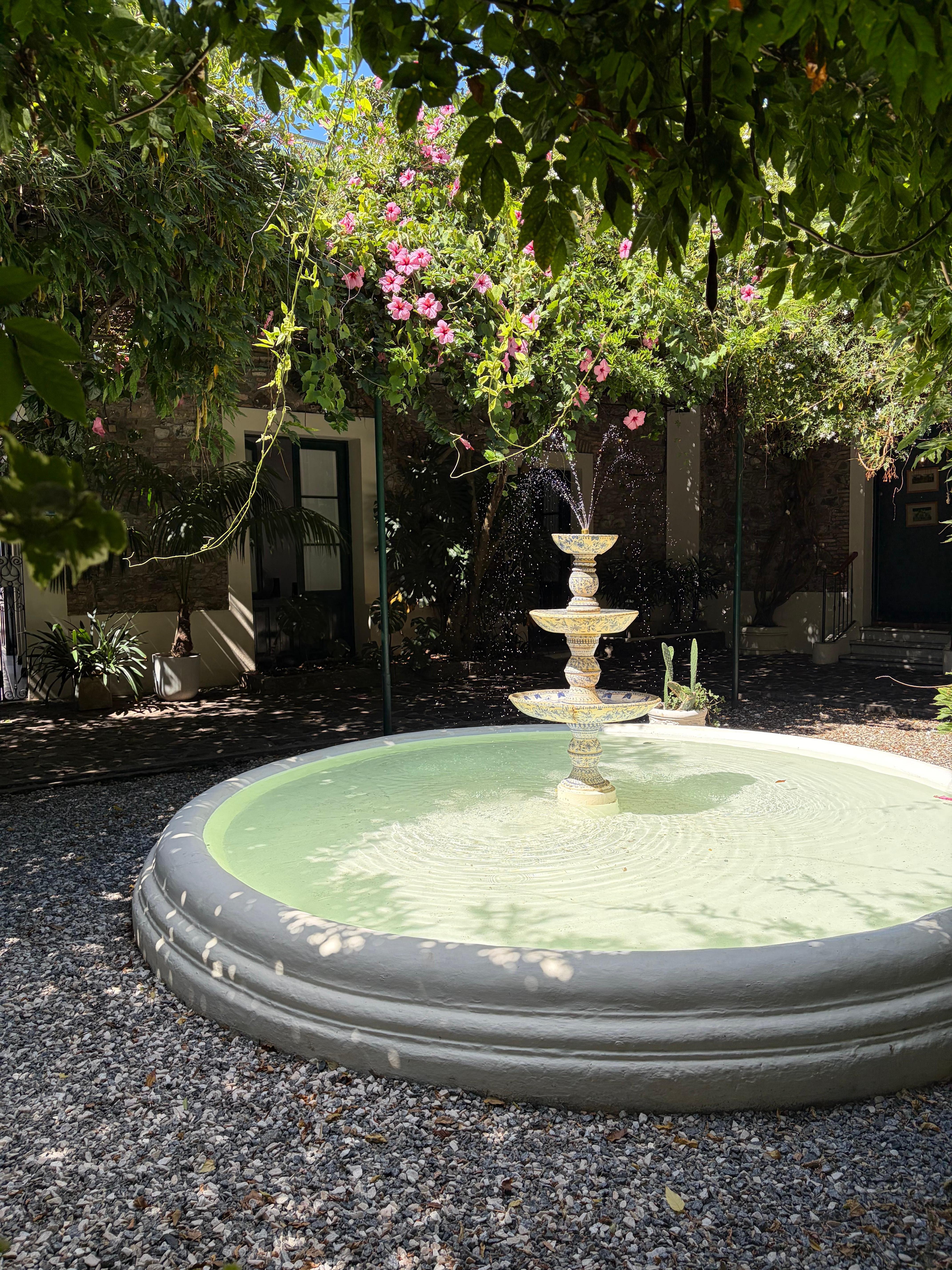 Jardim frente ao quarto 