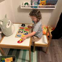 Our granddaughter enjoyed the play area