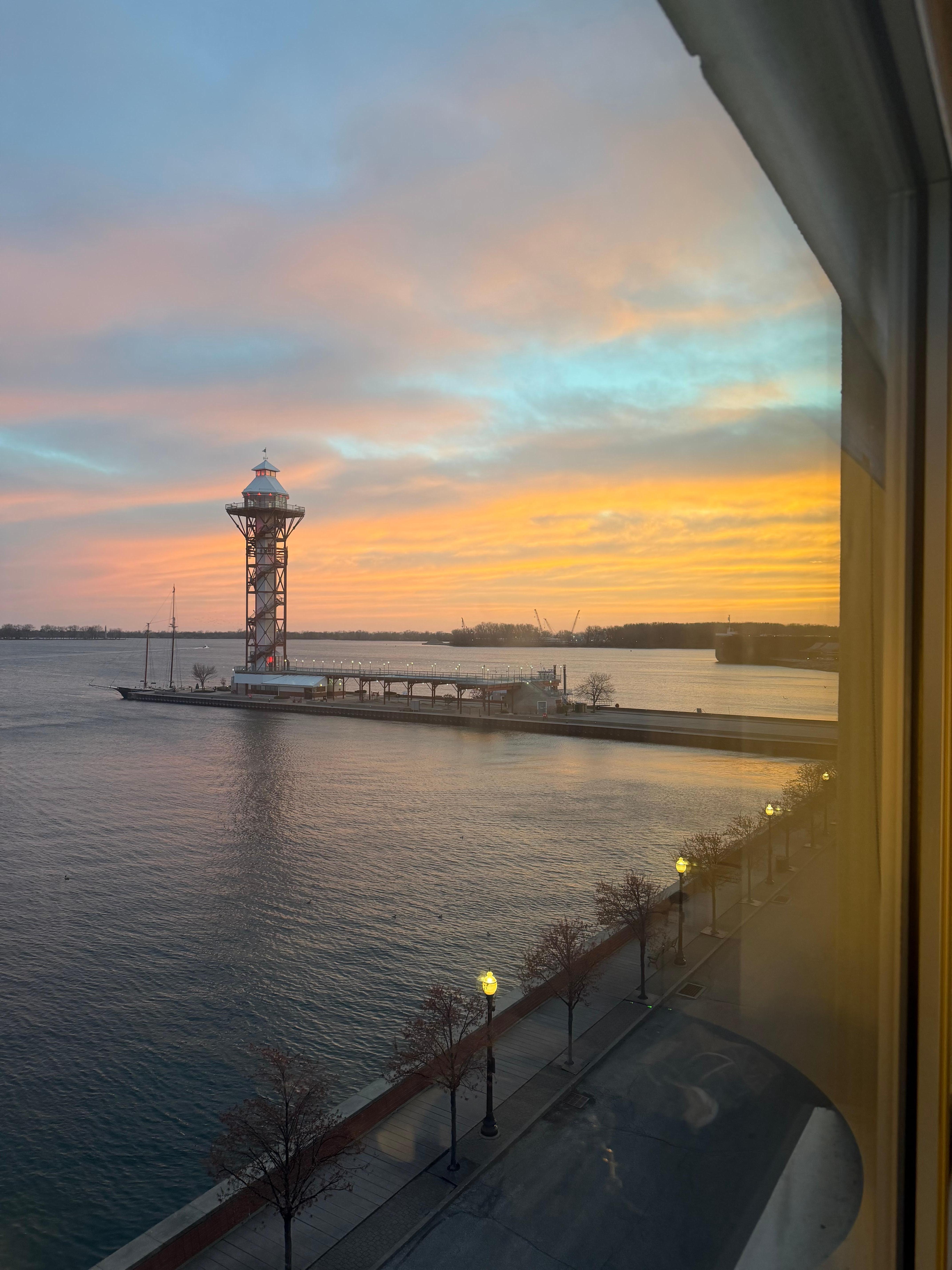 View in the morning from our room 