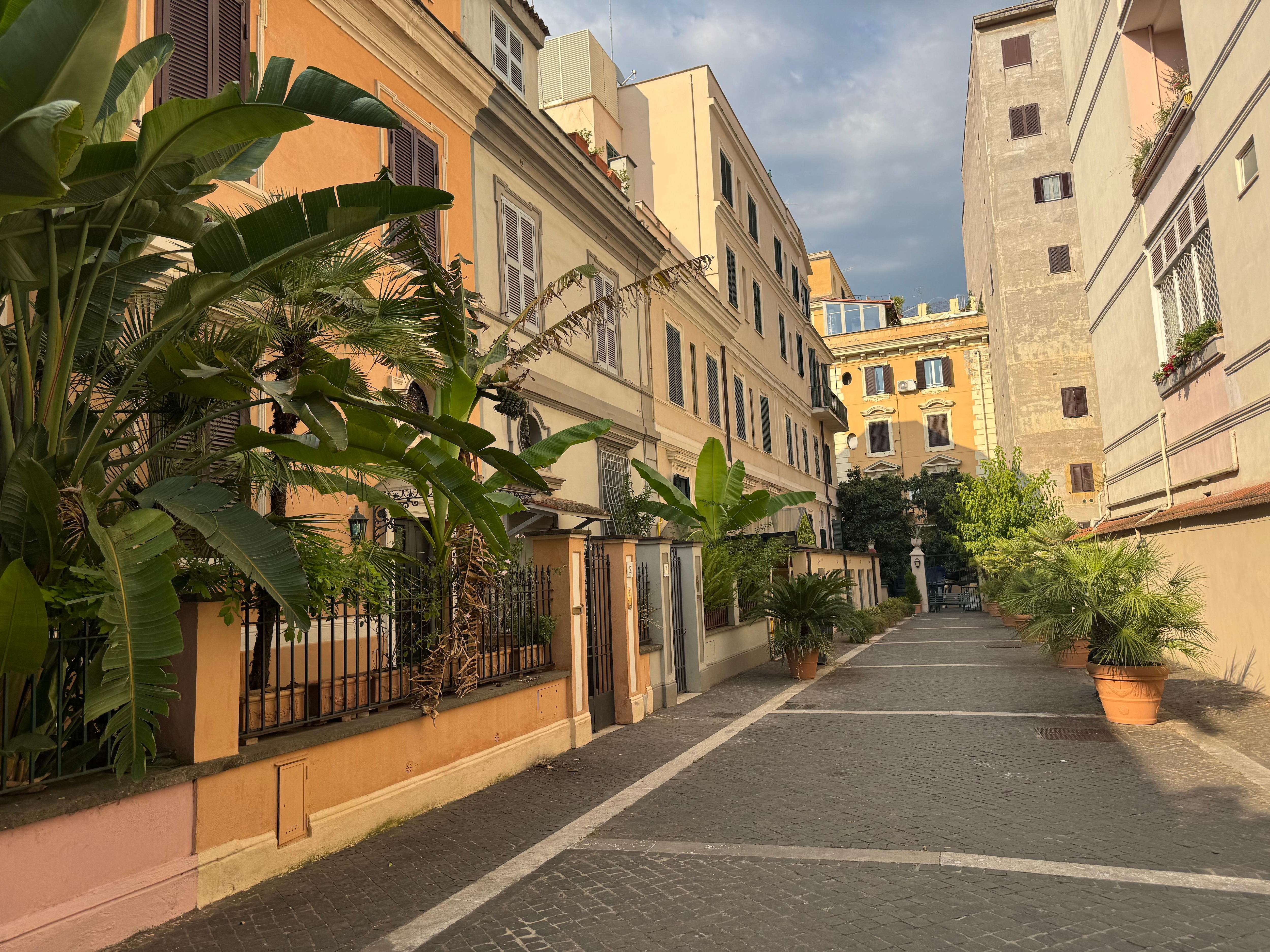 Strada tranquilla molto ben curate