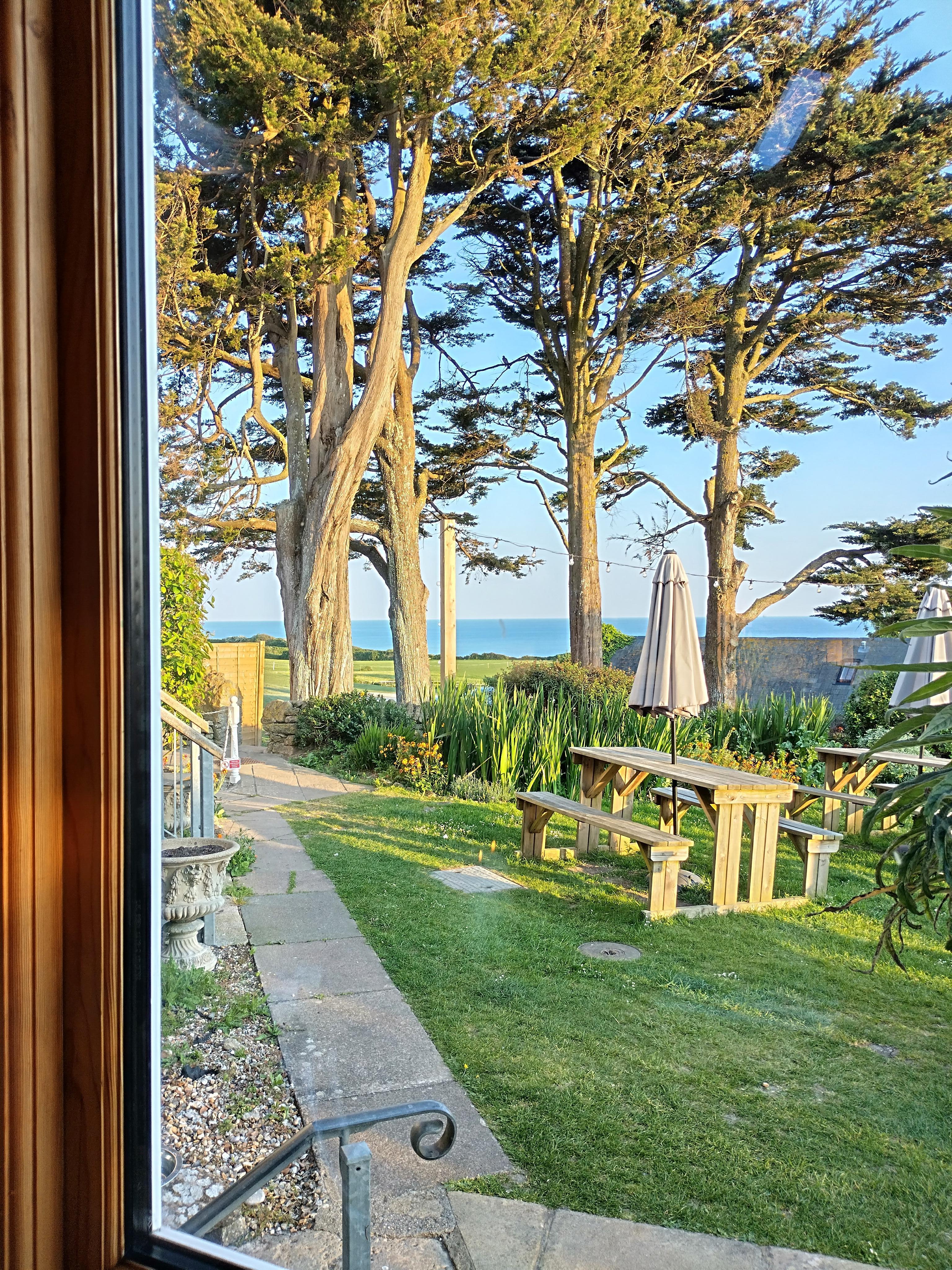 View from conservatory restaurant