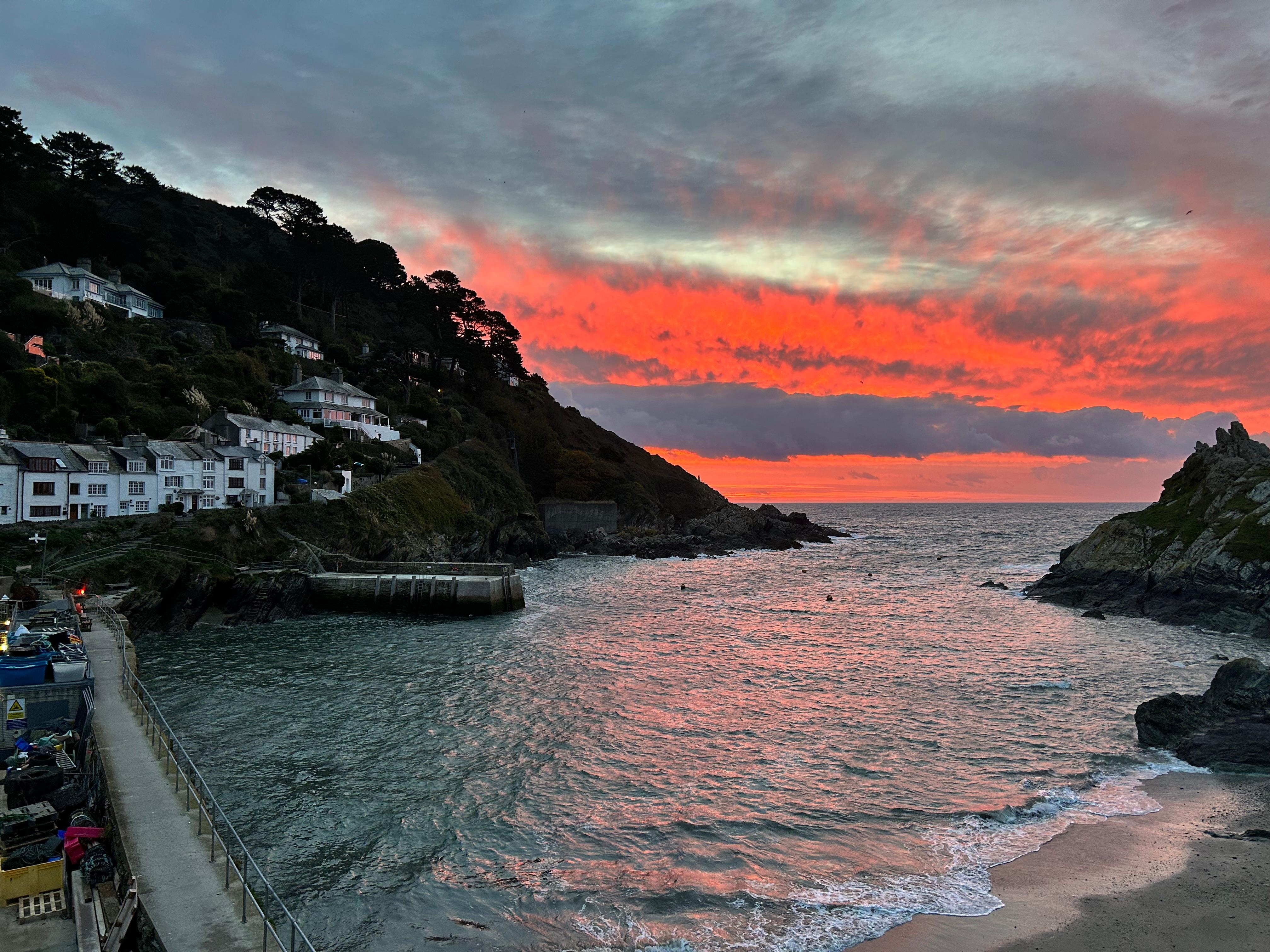 Sunrise as seen from the main bedroom window