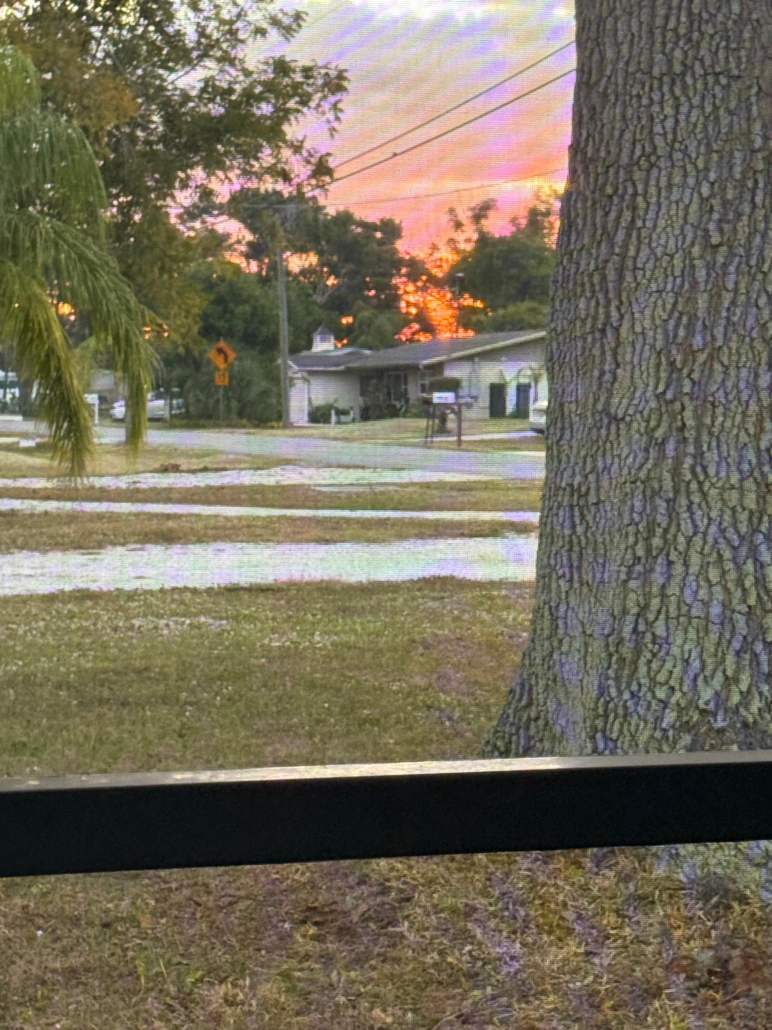 Sunrise each morning 