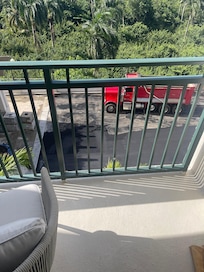 This was outside my room. So noisy. My parents room was under construction area with plastic in the hallway.