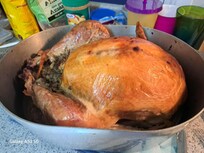 Turkey dinner ready for the table