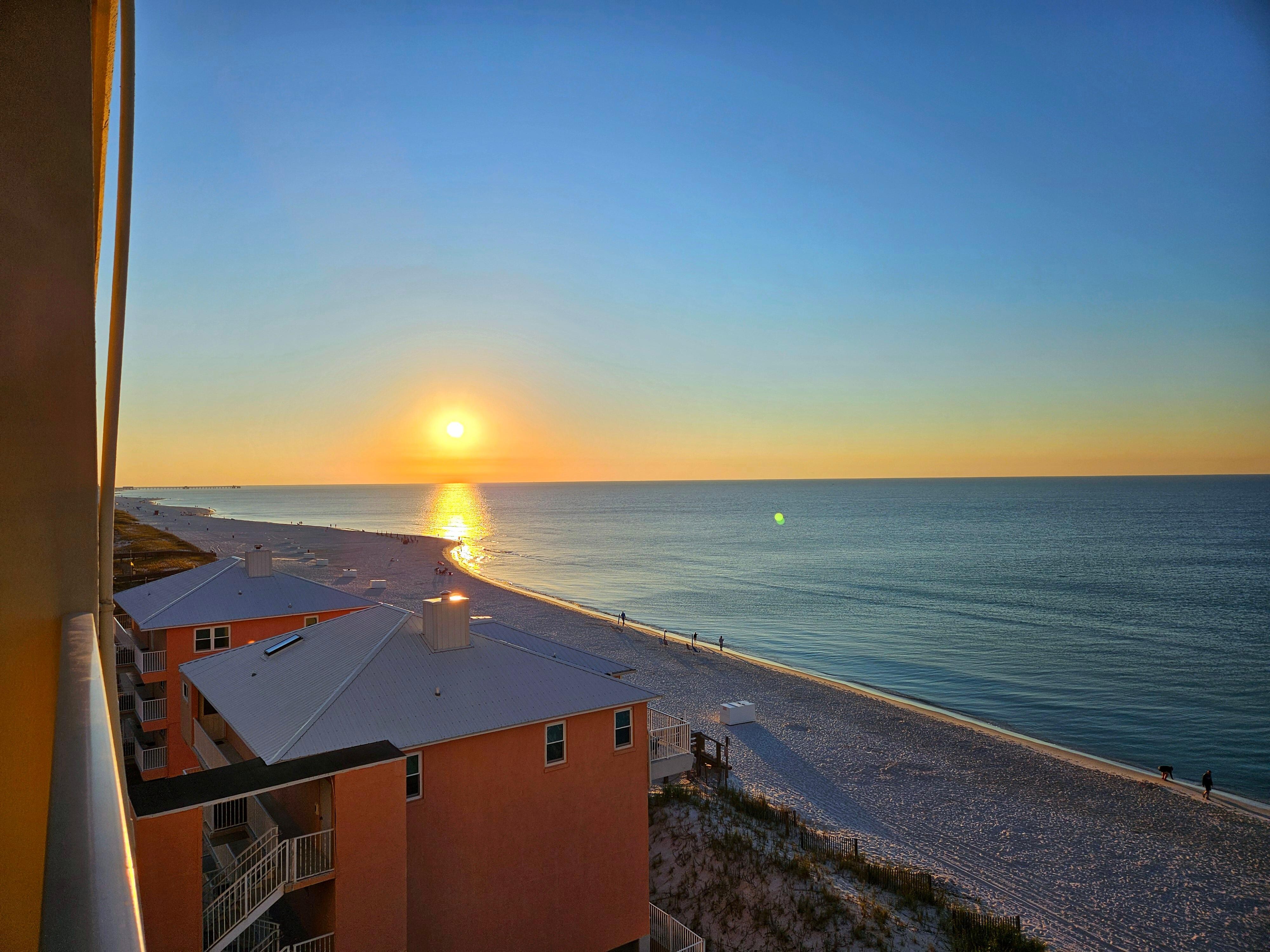 Sunrise from the balcony 